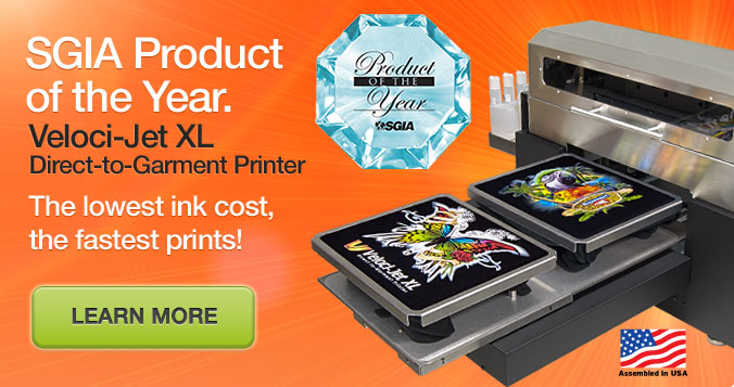 Veloci-Jet XL Direct-to-Garment Printer