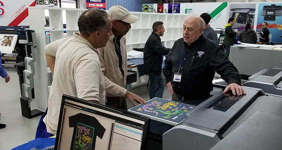 Equipment Zone F2000 DTG Printer Class at NBM Long Beach