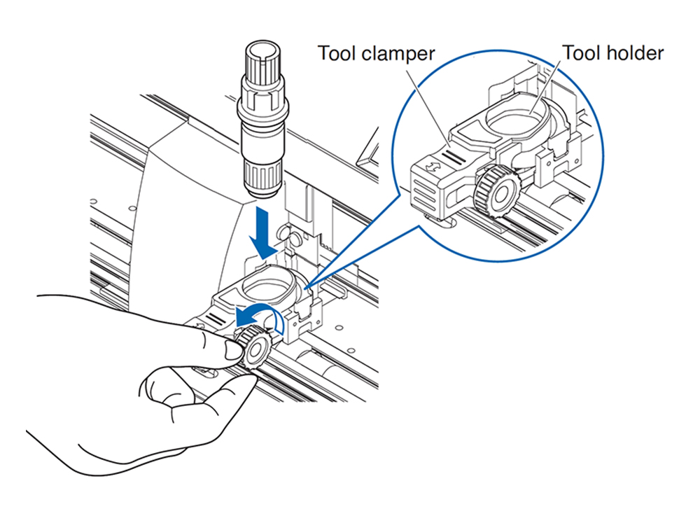 Graphtec Ce8000 Tool Mount Diagram